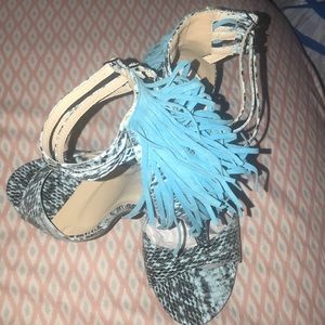 Ashley Steward 4" open toe Heel.BrandNew 11wide